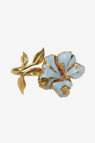 Versace Vintage Floral Ring - Designer Accessories at The Find Luxury Resale - Vancouver, Canada