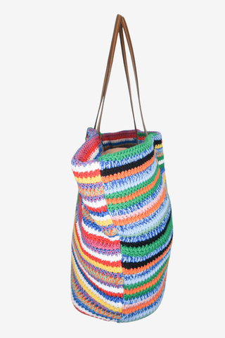Miu Miu Multicolour Crochet Tote Bag - Designer Handbags at The Find Luxury Resale - Vancouver, Canada