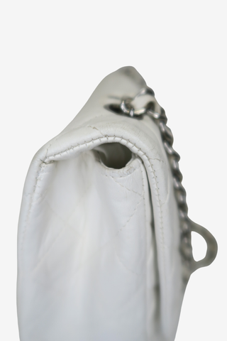 Chanel White Classic Flap Bag - Designer handbag at The Find Luxury Resale - Vancouver, Canada