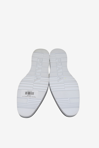 Prada Blue Platform Oxfords sz 37.5 - Designer Loafers at The Find Luxury Resale - Vancouver, Canada