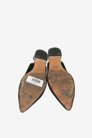 Stuart Weitzman Suede Sling Back Flats sz 7.5 - Designer shoes at The Find Luxury Resale - Vancouver, Canada