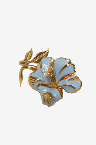 Versace Vintage Floral Ring - Designer Accessories at The Find Luxury Resale - Vancouver, Canada