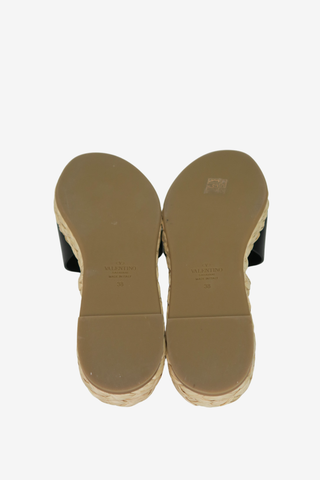 Valentino VLogo Espadrille Slides sz 38 - Designer shoes at The Find Luxury Resale - Vancouver, Canada