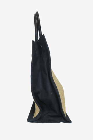Saint Laurent Raffia Rive Gauche Tote - Designer Handbags at The Find Luxury Resale - Vancouver, Canada