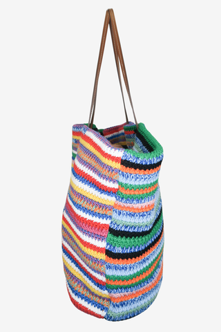 Miu Miu Multicolour Crochet Tote Bag - Designer Handbags at The Find Luxury Resale - Vancouver, Canada