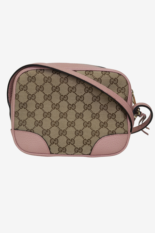 Gucci Bree GG Canvas Leather Crossbody Bag - Designer Handbags at The Find Luxury Resale - Vancouver, Canada