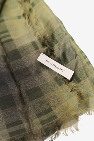 Burberry Green Scarf - Designer Scarves at The Find Luxury Resale - Vancouver, Canada