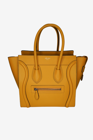 Celine Micro Luggage Yellow