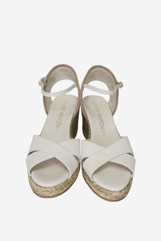 Stuart Weitzman Wedge Sandals sz 9 - Designer heels at The Find Luxury Resale - Vancouver, Canada
