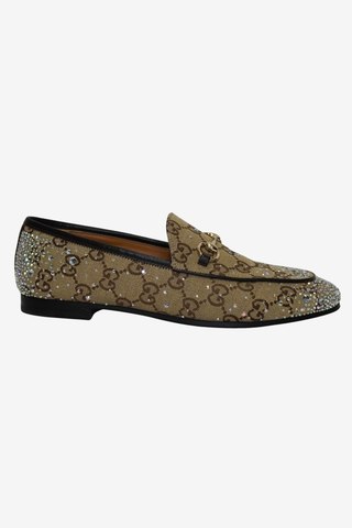 Gucci Canvas Embelisshed Loafers sz 39