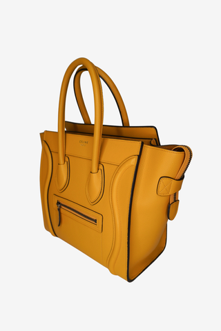 Celine Micro Luggage Yellow