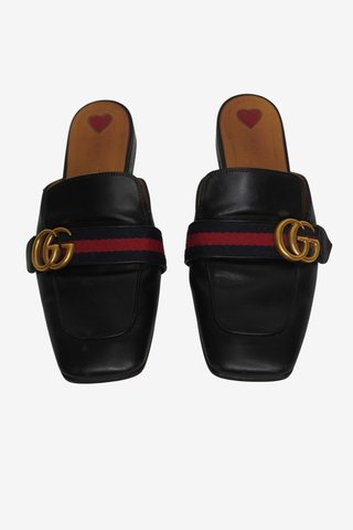 Gucci Marmont Mules Black sz 38.5