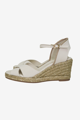 Stuart Weitzman Wedge Sandals sz 9 - Designer heels at The Find Luxury Resale - Vancouver, Canada