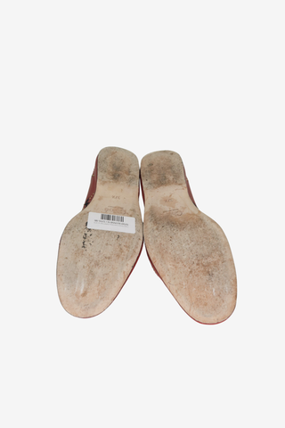 Chloe Horse Embroidery Ballet Flats sz 37.5 - Designer Flats at The Find Luxury Resale - Vancouver, Canada