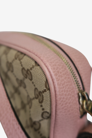 Gucci Bree GG Canvas Leather Crossbody Bag - Designer Handbags at The Find Luxury Resale - Vancouver, Canada