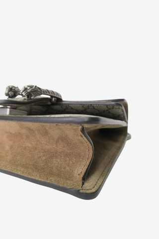 Gucci Beige Suede/Leather Mini Dionysus Chain Shoulder Bag - Designer Handbags at The Find Luxury Resale - Vancouver, Canada