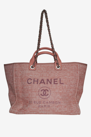 Chanel Large Deauville Shopping Tote
