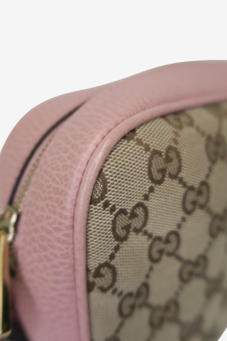 Gucci Bree GG Canvas Leather Crossbody Bag - Designer Handbags at The Find Luxury Resale - Vancouver, Canada