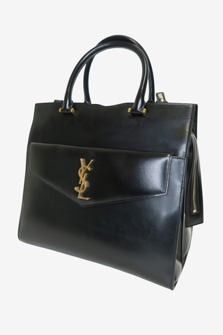 Saint Laurent Leather Uptown Bag - Designer handbag at The Find Luxury Resale - Vancouver, Canada