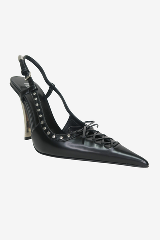 Versace Lace-Up Pumps sz 37 - Designer pumps at The Find Luxury Resale - Vancouver, Canada