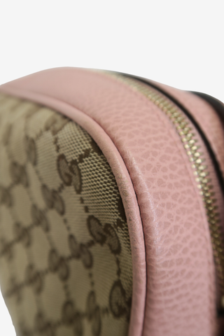 Gucci Bree GG Canvas Leather Crossbody Bag - Designer Handbags at The Find Luxury Resale - Vancouver, Canada