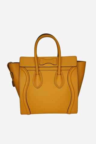 Celine Micro Luggage Yellow