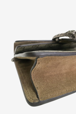 Gucci Beige Suede/Leather Mini Dionysus Chain Shoulder Bag - Designer Handbags at The Find Luxury Resale - Vancouver, Canada