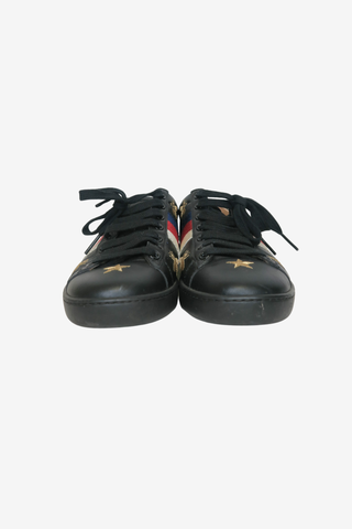Gucci Leather Sneakers Sz 35.5 - Designer shoes at The Find Luxury Resale - Vancouver, Canada