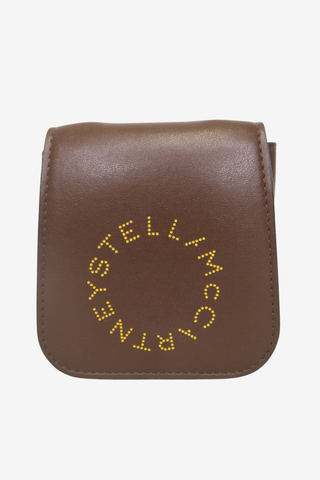 Stella McCartney Brown Micro Coin Purse - Designer wallet at The Find Luxury Resale - Vancouver, Canada