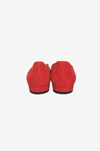 Stuart Weitzman Red Flats Sz 7.5 - Designer shoes at The Find Luxury Resale - Vancouver, Canada