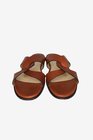 Jimmy Choo Leather Sandals sz 39