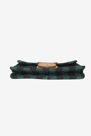 Prada Stripe Clutch - Designer clutch at The Find Luxury Resale - Vancouver, Canada