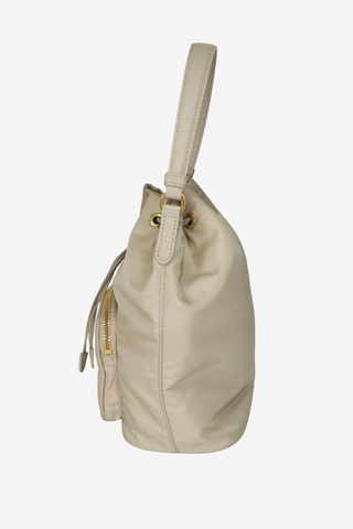 Prada Tessuto Nylon Bucket Bag - Designer Handbags at The Find Luxury Resale - Vancouver, Canada