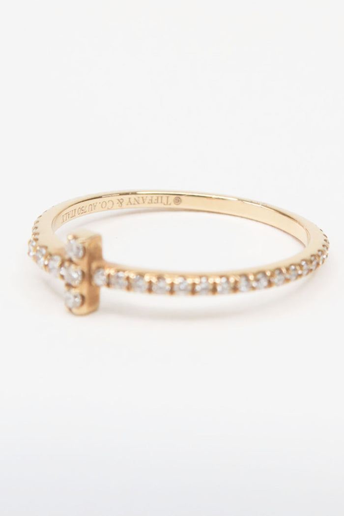 Tiffany & Co. 18K Diamond Wire Band Ring