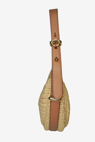 Prada Arque Crochet Shoulder Bag - Designer handbag at The Find Luxury Resale - Vancouver, Canada