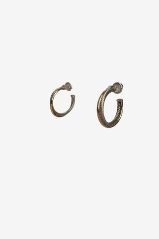 David Yurman Crossover Hoops - Designer Earrings at The Find Luxury Resale - Vancouver, Canada
