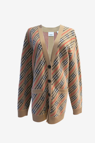 Burberry London Check Cardigan Sz L