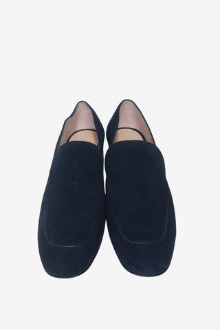 Stuart Weitzman Blue Suede Loafers sz 7.5 - Designer Flats at The Find Luxury Resale - Vancouver, Canada