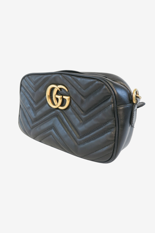 Gucci Small GG Marmont Matelassé Camera Bag - Designer handbag at The Find Luxury Resale - Vancouver, Canada