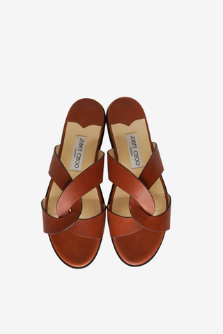 Jimmy Choo Leather Sandals sz 39