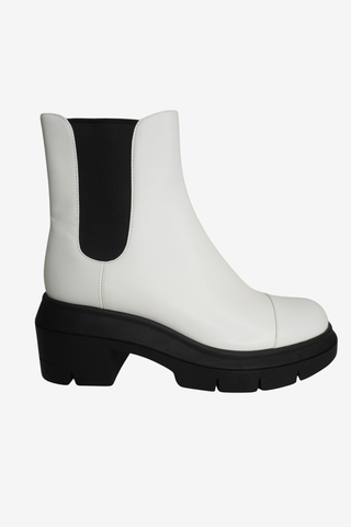 Stuart Weitzman White Leather Boots sz 7