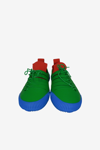 Bottega Veneta Green/Blue Rubber Sneakers sz 36 - Designer sneakers at The Find Luxury Resale - Vancouver, Canada