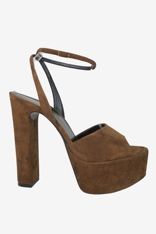 Saint Laurent Suede Pump sz 39 - Designer pumps at The Find Luxury Resale - Vancouver, Canada