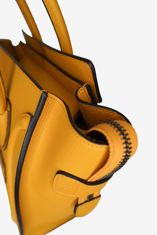 Celine Micro Luggage Yellow