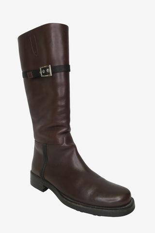 Prada Leather Boots sz 35.5 - Designer boots at The Find Luxury Resale - Vancouver, Canada