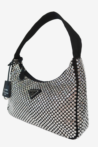 Prada Strass-Embellished Re-Edition 2000 Mini Bag - Designer Handbag at The Find Luxury Resale - Vancouver, Canada