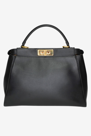 Fendi Black Leather Peekaboo