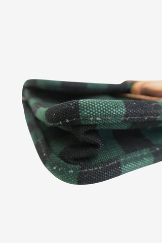 Prada Stripe Clutch - Designer clutch at The Find Luxury Resale - Vancouver, Canada