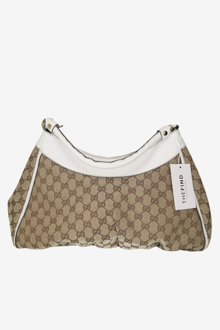 Gucci GG Canvas Shoulder Bag - Designer handbag at The Find Luxury Resale - Vancouver, Canada