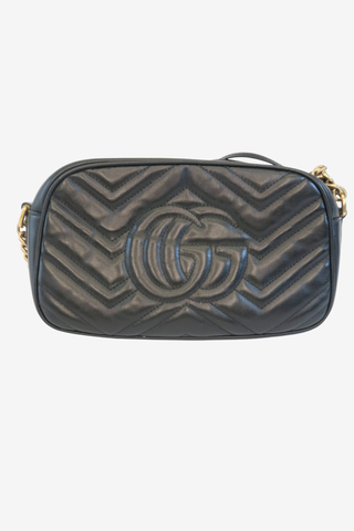 Gucci Small GG Marmont Matelassé Camera Bag - Designer handbag at The Find Luxury Resale - Vancouver, Canada